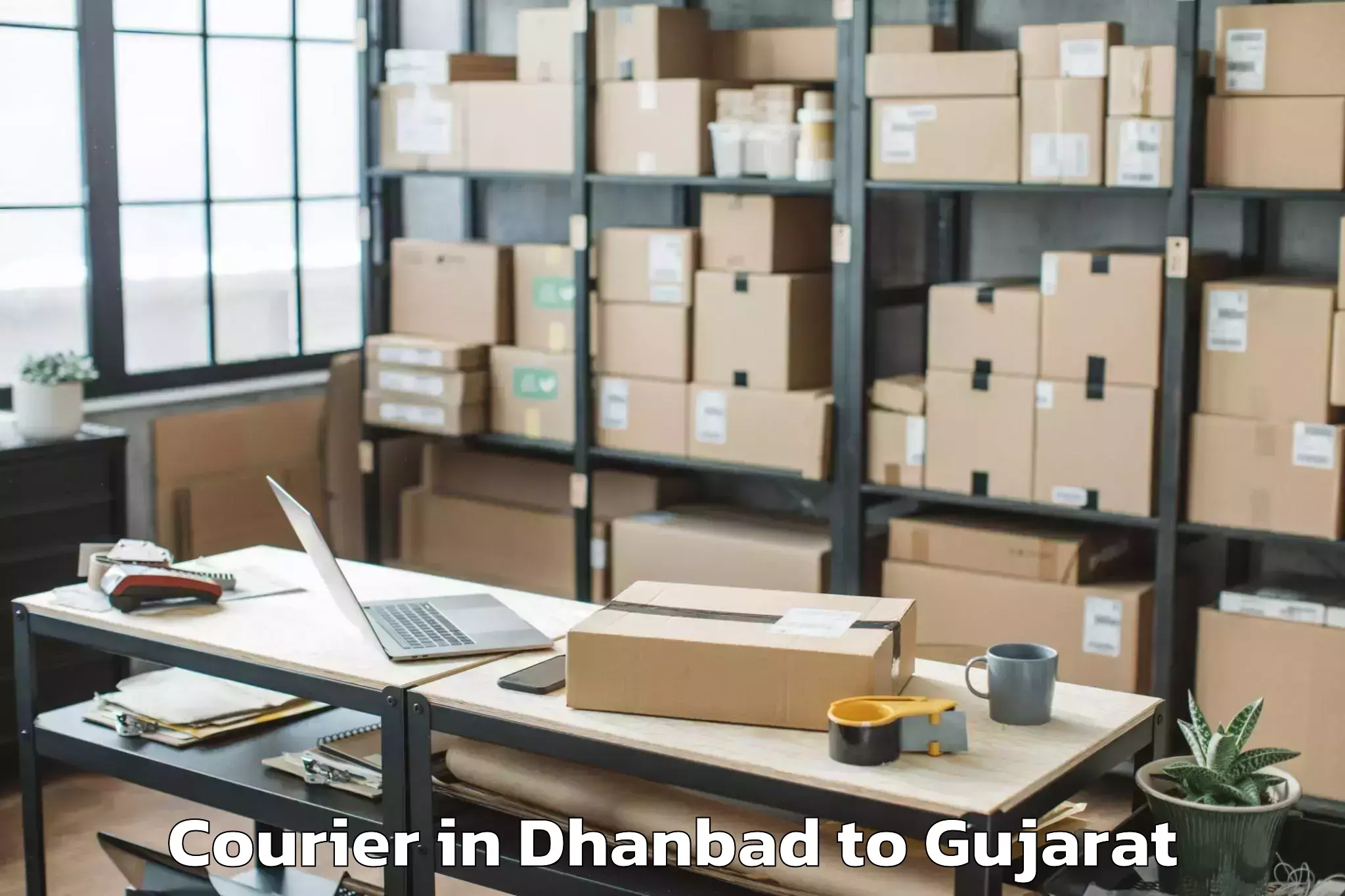 Dhanbad to Sarangpur Courier